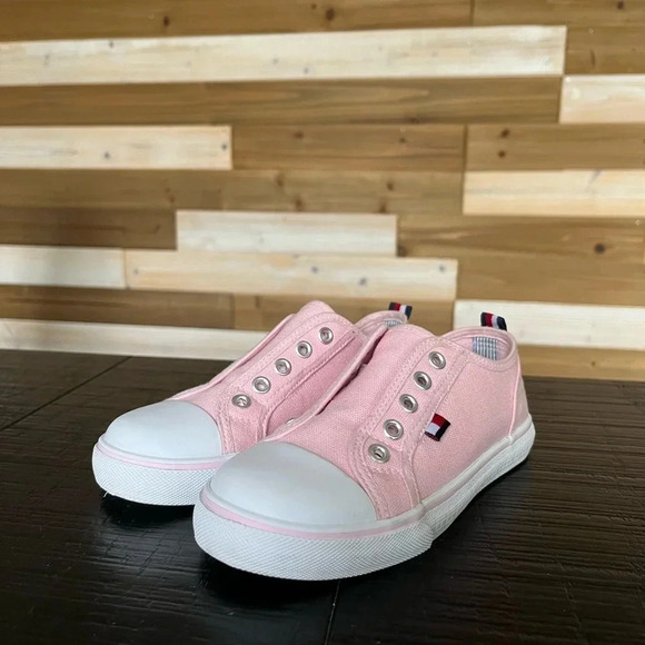 TOMMY HILFIGER Girls Slip on Sneakers SZ 12 - Picture 1 of 9